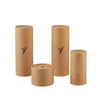 Boîte de papier ronde biodégradable écologique avec logo imprimé personnalisé tube de papier kraft cylindrique pour vêtements chaussettes sous-vêtements serviette