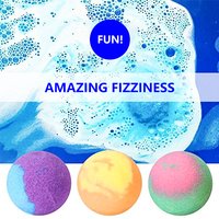 Dropshipping de mini bombes de bain vegan pour pédicure de marque privée avec bijoux à l'intérieur coffret cadeau pour bombe boule de bain