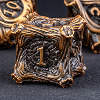 Jeu de dés polyédriques métallisés D&D 7 pièces pour les jeux de rôle Dungeons & Dragons