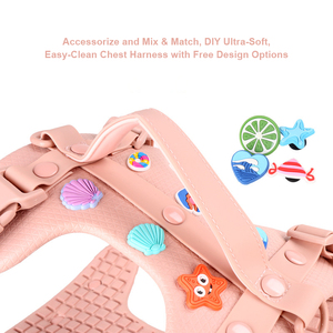 Custom DIY Solid Luxury Lightweight Dog <b>Harness</b> Adjustable Breathable Waterproof <b>Pet</b> Vest Soft Comfortable Medium Dog - Product Image 2