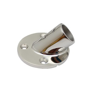 Base de Tubería de Acero Inoxidable de 45 Grados 316, Herraje Marino con Montaje de Brida para Barandillas de Barcos - Product Image 1