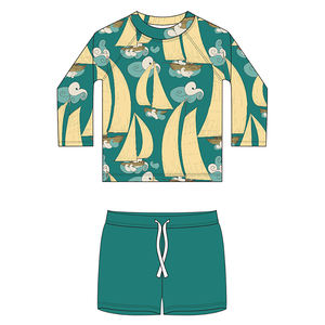 Oeko Tex özel UV avrupa çocuklar uzun kollu plaj kıyafeti çocuk eğitim mayo Boy mayo çocuklar için - Product Image 3