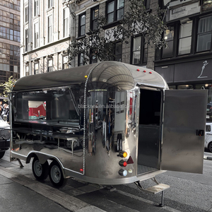 Chariot de boulangerie mobile pour la cuisine de rue européenne, <span class=keywords><strong>remorque</strong></span> de camion de nourriture en aluminium pour la vente, unique - Product Image 1