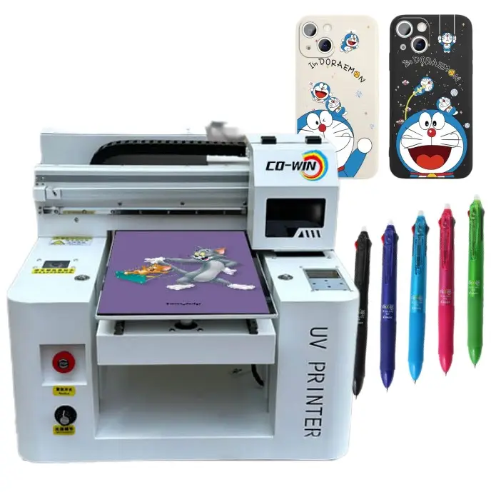 Multifunction Digital Phone Case Pen Book Bottles Wood 3D UV Printer A3 Printing Machine for All Flat Materials Printing