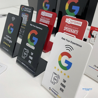 Plaque Google en acrylique NFC de haute qualité avec code QR dynamique
