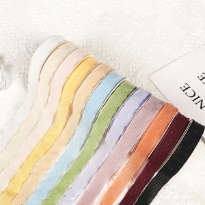Nastro in Organza LUCIA con Motivi Floreali e Puntini per Bouquet di Fiori e Confezioni Regalo, 2,5cm*10Y Rotolo FS060 - Product Image 3