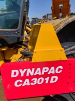 Expédition rapide qualité supérieure utilisé Dynapac CA301D rouleau compresseur utilisé compacteurs de sol vibrants forte puissance rouleau à tambour unique