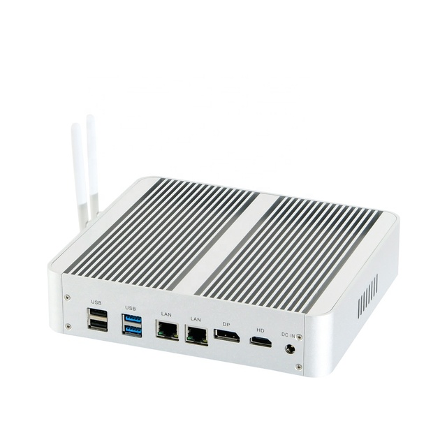 Cheapest Mini Computer All in One PC Core I5 7260u I7 7560u 2xDDR4 DP Dual Lan 4G Sim Card Mini Pc Build-in Wifi