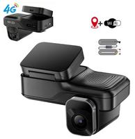 Enregistreur de conduite intelligent 4G pour voiture avec deux caméras frontales 1080P, surveillance de stationnement 24h/24, accès à distance Wi-Fi, enregistreur de boîte noire, garantie 1 an