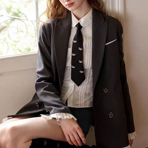 โบว์ผูกผมสีดำสไตล์วินเทจแบบฝรั่งเศสสำหรับผู้หญิง ดีไซน์หวานสไตล์พรีปปี้ ผลิตจากโพลีเอสเตอร์ สินค้าพร้อมส่ง - Product Image 1