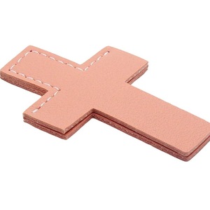 IStapromo Gifts PU Leather Cross <b>Bookmark</b> with Stitched Details Simple Page Holder Religious Page Marker for Bible Study - Product Image 3