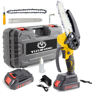 เลื่อยโซ่ไฟฟ้าขนาด 4 6 นิ้ว 21-24V แบตเตอรี่ลิเธียมแบบพกพาไร้สายขนาดเล็ก - Product Image 2