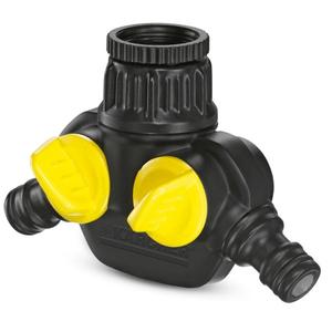 Connettori per Acqua da Giardino Karcher Presa Doppia per Rubinetti a 2 Vie - Product Image 1
