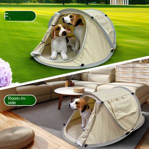 Köpekler kediler için hafif otomatik hızlı açılımı Pet çadır kapalı açık kamp taşıma açılımı plastik tepsi palet - Product Image 4