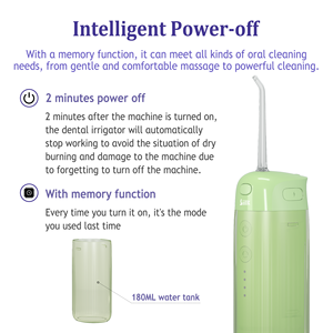 SIILLK superventas Dental agua Flosser 180ml tanque de agua recargable impermeable agua <span class=keywords><strong>irrigador</strong></span> <span class=keywords><strong>cepillo</strong></span> de dientes - Product Image 5