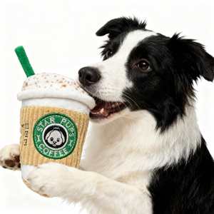 2026 tasse bouteille forme café forme <span class=keywords><strong>chien</strong></span> jouets à mâcher interactif grinçant <span class=keywords><strong>chien</strong></span> peluche jouet épices Latte drôle - Product Image 1