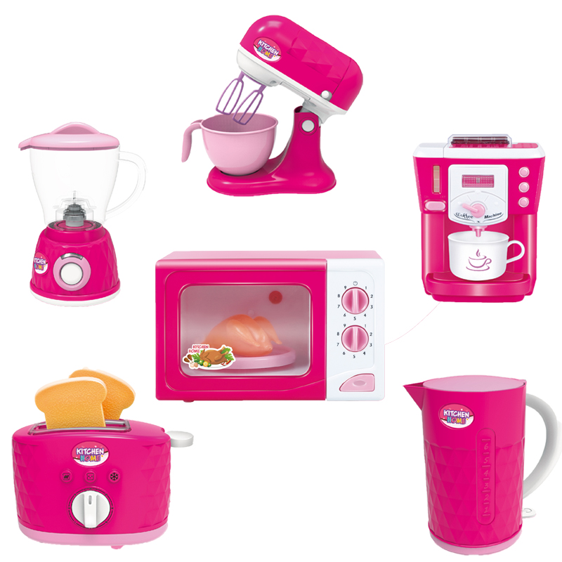 Детский ролевой набор, Электрический мини-блендер, микроволновая печь, игрушечная бытовая техника, бытовая игрушка