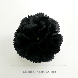 ดอกคาร์เนชั่นประดิษฐ์ ขนาด 4.5 ซม. ทำจากผ้าไหม งานแฮนด์เมด สำหรับตกแต่งงานแต่งงาน ของตกแต่งหมวกสำเร็จการศึกษา - Product Image 4