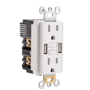 Barep BCG-001U TR mô hình trắng 15A gfci receptacle cho máy phát điện