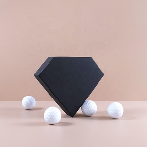 Hộp Quà Tặng Bóng Golf Hình Viên Kim Cương Màu Đen Mờ Sang Trọng Logo Tùy Chỉnh Có Chèn Xốp - Product Image 2
