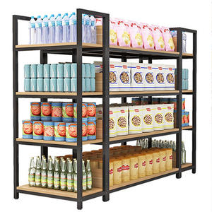 ชั้นวางของซูเปอร์มาร์เก็ตทำจากไม้เนื้อโลหะทนทานสำหรับใช้ในซูเปอร์มาร์เก็ต - Product Image 6