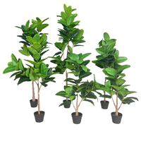 Arbres artificiels en gros pour la maison, la décoration de bureaux et d'hôtels : Bananiers et figuiers à feuilles de violon artificiels de haute qualité pour l'aménagement paysager.
