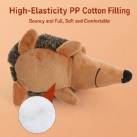 Jouet pour chien hérisson en peluche mignon, couineur, lavable, doux, pour nettoyage des dents des chiots, vente en gros, stock disponible, OEM personnalisé