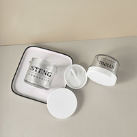 Vente en gros de pots en plastique de luxe de 100 ml et 150 ml en forme de bol pour crème corporelle, gommage corporel et contenants cosmétiques