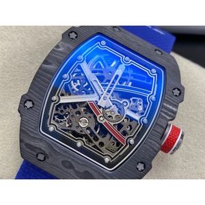 Reloj mecánico personalizado de alta calidad con movimiento Vacheron Constantin, esqueleto de carbono blanco NTPT, azul, 38 mm - Product Image 3