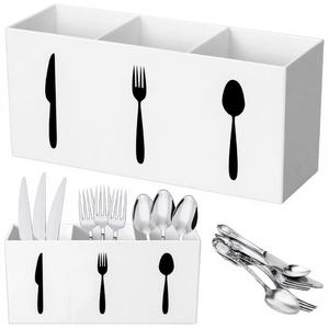 Factory Wholesale Eco-Friendly <b>Plastic</b> <b>Kitchen</b> Cutlery Tableware Storage Organizer Cabinet Indoor Home Storage Trays Single - Product Image 4