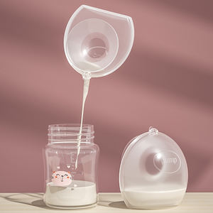 新発売 ママ向け商品 手動母乳保存器＆コレクター シリカゲルブラ 授乳用 シリコン製 - Product Image 3