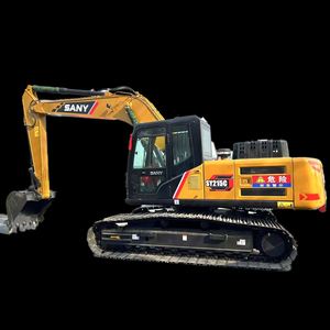 Excavadora de cadenas SANY SY215C de 21 toneladas de segunda mano a precio más económico con motor y PLC para uso en construcción, certificación CE, en venta. - Product Image 1
