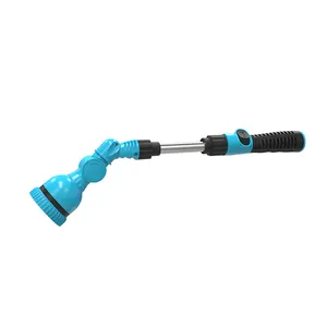 High pressure power plastic adjustable 8 patterns spray gun hose nozzle pattern water wand