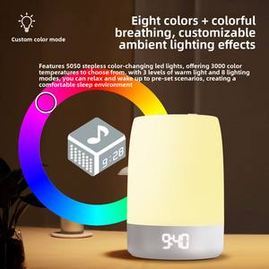 XHKJ03 <span class=keywords><strong>Appareil</strong></span> de sommeil à bruit blanc le plus vendu, avec lumière d'ambiance respirante, musique, minuterie intelligente, télécommande sans fil, en matériau ABS - Product Image 3