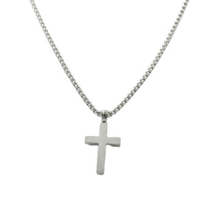 Men's Stainless Steel <b>Cross</b> Pendant Necklace Geometric Design Punk Retro Style 120205 - Product Image 3