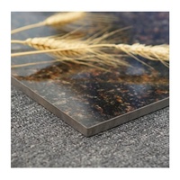 Revêtement de sol poli pour cuisine et salle de bain, durable, luxueux, motifs veinés, intérieur brillant, carrelage rouge nacré
