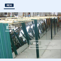 6mm Thick Aluminum Aluminium Mirror Glass Lighted Float Glass 2mm 3mm 4mm Thickness 1mm Feature Pattern Aluminium Mirror Glass