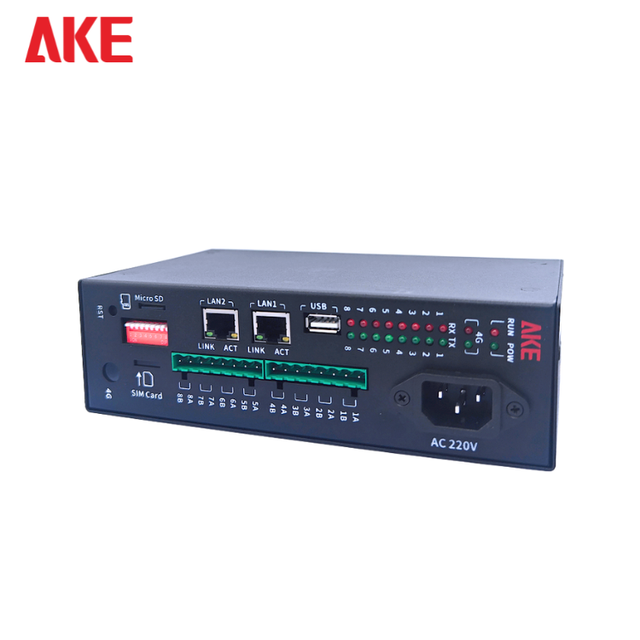 AKE ECG25-2J4R-E26 Three Phase Industrial IoT Edge Computing Gateway MQTT/Modbus RTU/TCP for Electric Power Applications