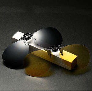 Lunettes de soleil unisexes <span class=keywords><strong>pour</strong></span> hommes et femmes, verres jaunes, conduite en plein air, clip <span class=keywords><strong>pour</strong></span> myopes - Product Image 1