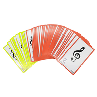 Impression personnalisée pour enfants vocabulaire chinois musique cartes Flash jeu éducatif cartes en papier avec Logo