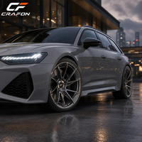 Jantes forgées CF 20 21 pouces 5x112 PCD 78.1 CB pour voitures particulières, compatibles avec Audi RS6 RS7, finition bronze brossé