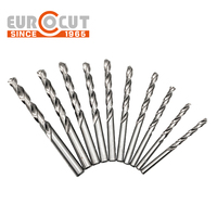 Foret hélicoïdal EUROCUT 2mm 3mm 4mm 5mm, tige droite, DIN 338, foret HSS pour perçage du métal