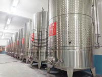 Cuve de stockage de vin en acier inoxydable de 1500 L avec chemise de refroidissement, garantie 1 an, longue durée de vie