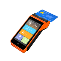 POS-терминал 5 дюймов, Android 10, мобильный портативный POS-аппарат с MSR, IC, NFC и термопринтером для оплаты