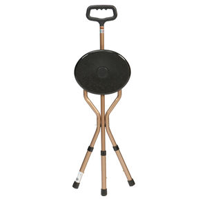 مشاية قابلة للطي وخفيفة الوزن قابلة للتعديل ومترولر عكاز مشي سهل الاستخدام مع ميزة كرسي لكبار السن - Product Image 2