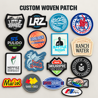 Écussons personnalisés avec logo, brodés, tissés, en PVC, en caoutchouc, en cuir et étiquettes métalliques pour chapeaux, vêtements, sacs