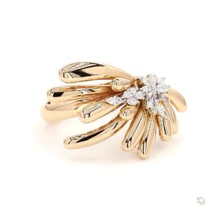 Elegant Gold Diamond Ring for Women Real Sparkle Fine Jewelry Gift Wedding Engagement Stylish Classic Design - Product Image 3