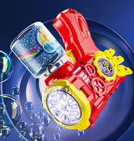 Pistolet à bulles en plastique pour enfants, jouet d'extérieur pour l'été, respectueux de l'environnement, unisexe, 3 ans et plus
