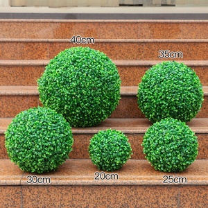 Palla di erba artificiale Milan, siepe verticale di bosso, palla di piante 5 10 15 20 25 30 35 40 45 50cm ID Plastica Per tutte le stagioni - Product Image 5