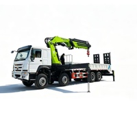 Grue à bras articulé montée sur camion haute performance de 38 tonnes avec pompe hydraulique Shenfu, hauteur de levage de 20 m